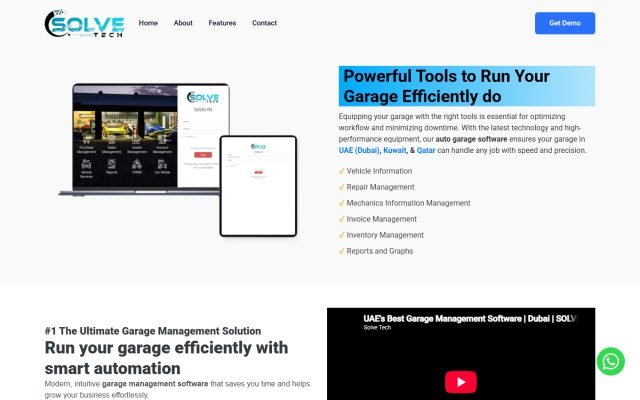 Solve Garage — SaaS Product